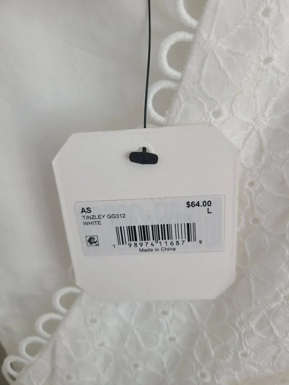 White Cotton Blouse - Picture 6 of 6